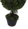 Everyday Tall Artificial Boxwood Topiary Triple Ball Tree - UV Resistant Indoor Outdoor - Potted Natural Green - Home Patio Faux Decor (no further discounts)