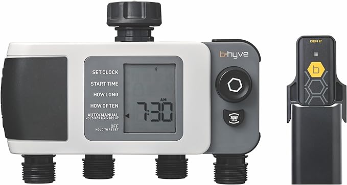 B-hyve XD 4-Port Smart Hose Watering Timer with Wi-Fi Hub