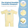 Baby Merlin's Magic Sleepsuit - 100% Cotton Baby Transition Swaddle, Yellow - 3-6 Months
