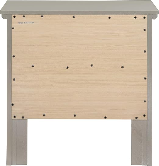 Primo Nightstand, Silver Champagne