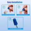 30PCS Waterproof Wire Electrical Connectors, Outdoor Seal Electrical Twist Nuts Caps Cable Terminal Connector for Landscape Light, Irrigation Valves, Wet Location Installation, Blue