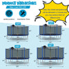 Outdoor Trampoline Bounce Combo with Safety Closure Net Ladder 2-BOXES