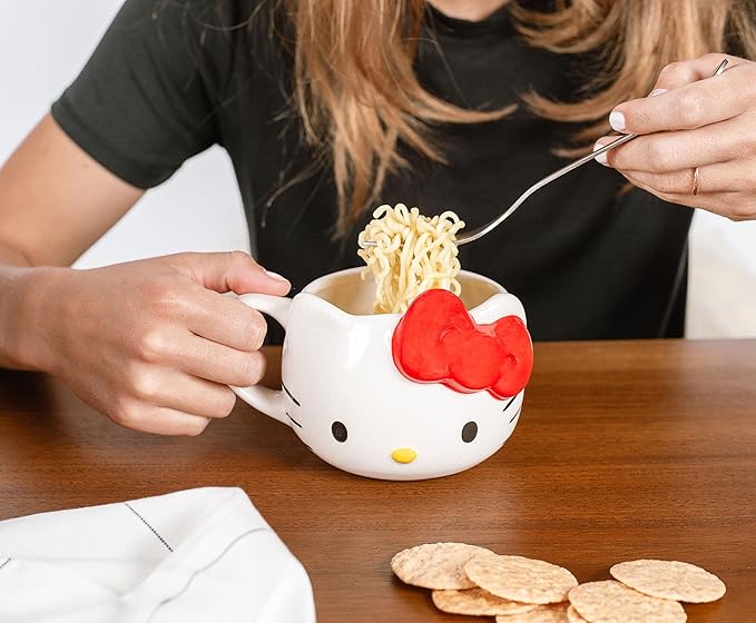 Hello Kitty Face Ceramic 3D Sculpted Mug