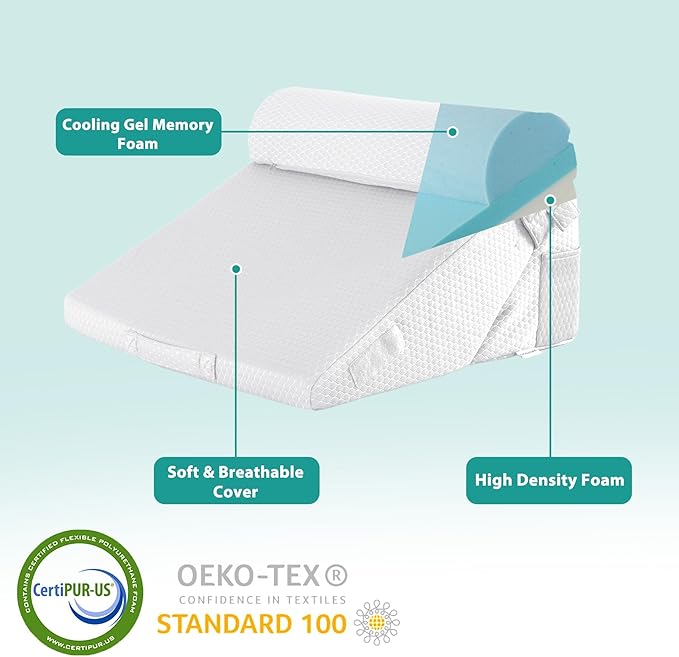 3Pcs Orthopedic Bed Wedge Pillow Set