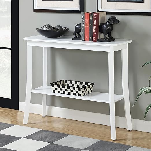 Designs2Go Baja Console Table, White