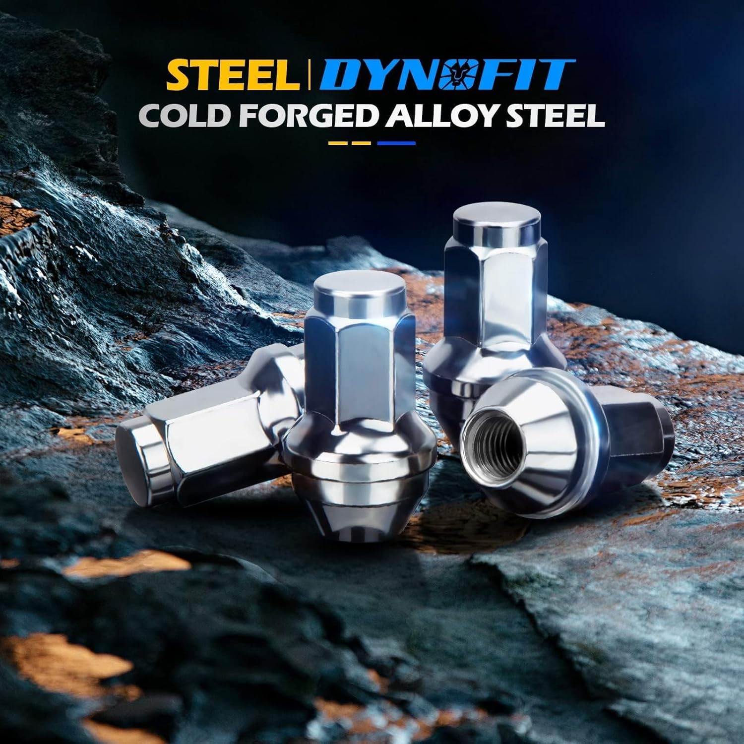 OEM Lug Nuts for F150 2000-2014, One-piece Factory Steel Tuner Nuts Compatible With Ford Expedition Navigator 03-14, Stock Wheel Nuts Replace