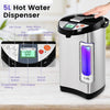 Instant Electric Hot Water Boiler and Warmer, 5-Liter LCD Water Pot with 5 Stage Temperature Settings, Safety Lock to Prevent Spillage, Stainless Steel Hot Water Dispenser