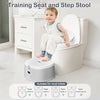 3-in-1 Toddler Potty Training Toilet & Detachable Training Seat & Sturdy Step Stool