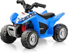 Kids Ride On ATV, 6V Electric Vehicle for Toddlers, 4 Wheeler Battery Powered Motorized Quad Toy Car for Boys Girls with LED Lights, Horn (Blue)