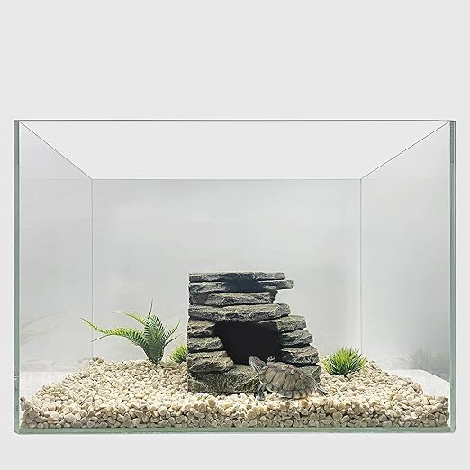 Aquarium Ornaments, Aquarium Mini Skull Skeleton/Aquarium Mini Castle/Aquarium Hippon Cave/Aquarium Rock Stone Cave Decoration, Fish Tank Decoration Landscape Hiding House (Rock Cave)