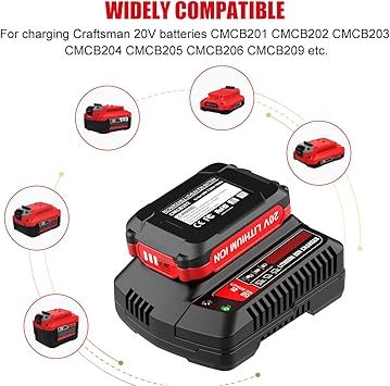 2Pack Replacement Craftsman Craftsman Lithium Battery and Charger Kit