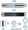 120 Sets Grommet Tool Kit, Cridoz Grommet Eyelets Kit with Setting Tools and Storage Box for Fabric, Tarps, Curtains