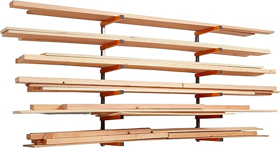 Wood Organizer and Lumber Storage Rack with Wall Storage Rack – Salvage ...
