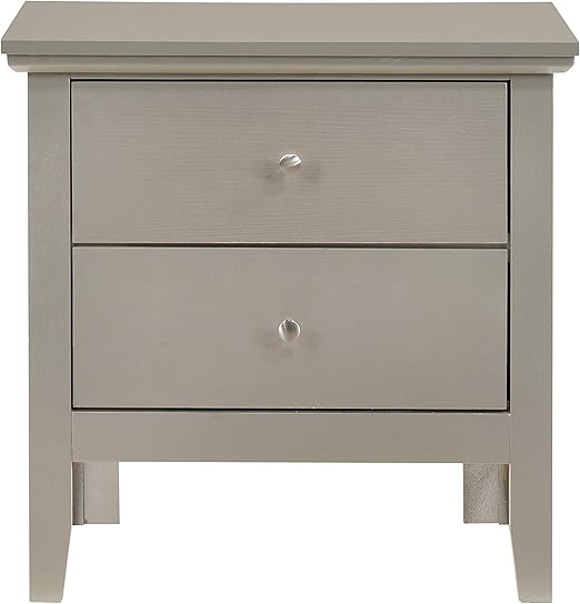 Primo Nightstand, Silver Champagne