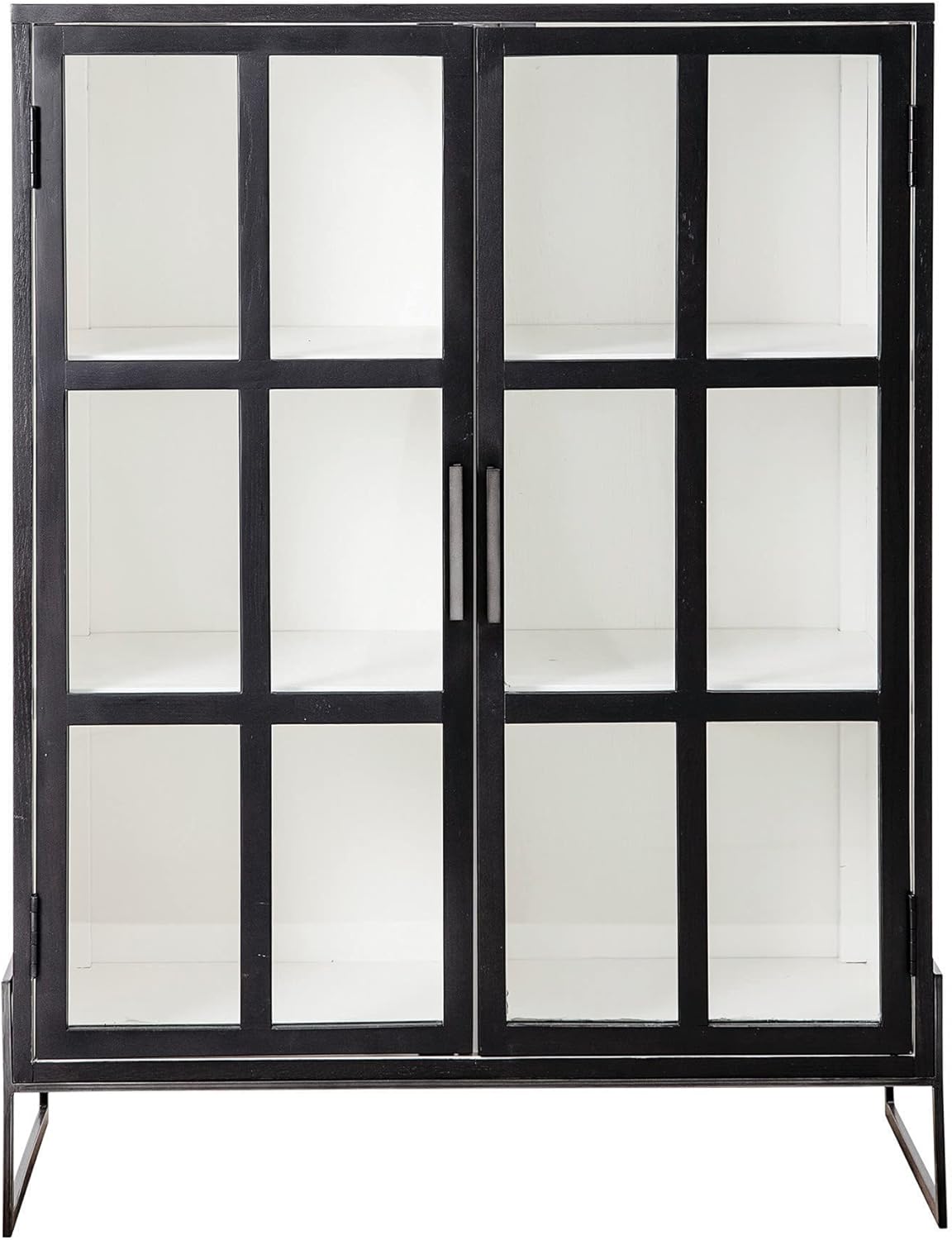 Bloomingville Wood 2 Windowpane Cabinet SHOWROOM ITEM