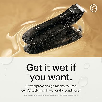 PRO Trimmer Blade, Waterproof Wet/Dry Groomer, USB-C & Wireless Charging Compatible, Men’s Ball Shaver with Travel Lock