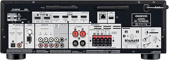 7.2-Channel AV Receiver - 150 Watts Per Channel, HDMI 2.1 with 8K, Works