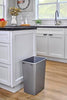 Polymer Replacement Trash Bin Recycle Waste Garbage Container for Kitchen Cabinet Pullouts, Silver, 2 Pack,