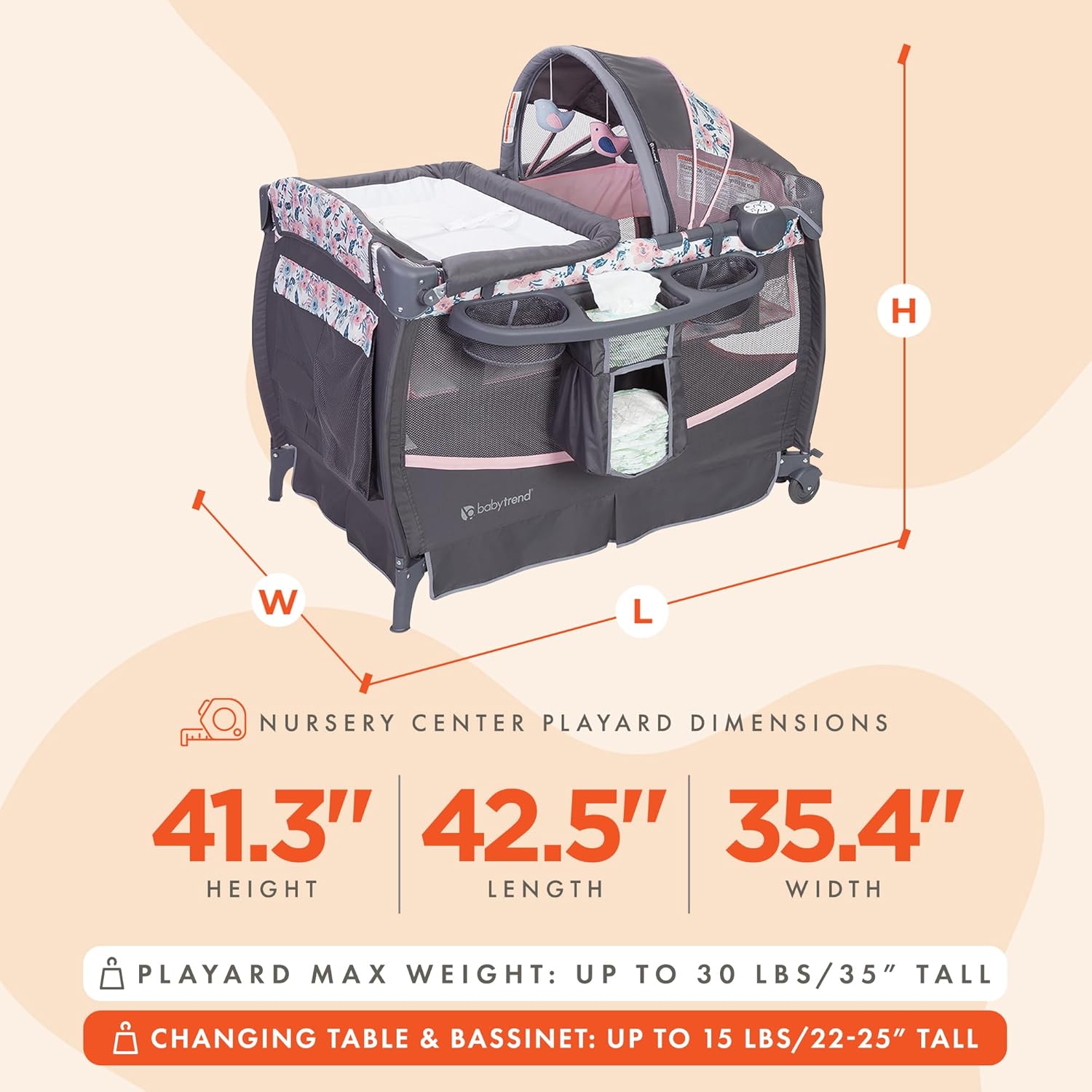 Deluxe II Nursery Center, Bluebell - PLAYPEN ONLY