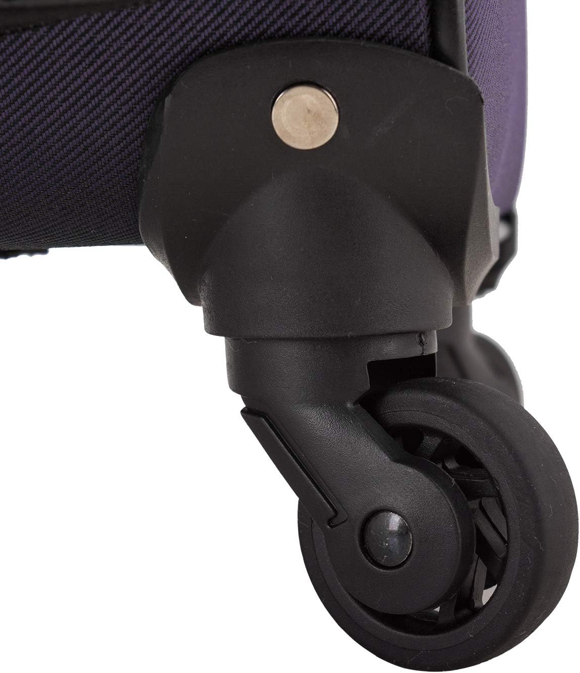 Aviron Bay Expandable Softside Luggage with Spinner Wheels, Purple, Carry-on