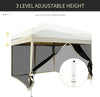 Oxford Pop Up Canopy Tent with Netting, Instant Screen Room House, Tents for Parties, Height Adjustable, with Carry Bag, for Outdoor, Garden, Patio