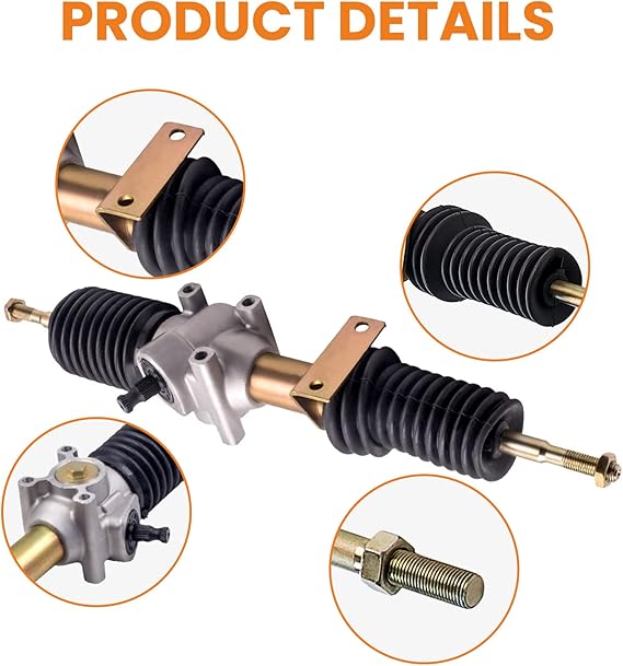 Steering Rack and Pinion with Tie Rod Ends for Polaris Steering Gear Box Assembly