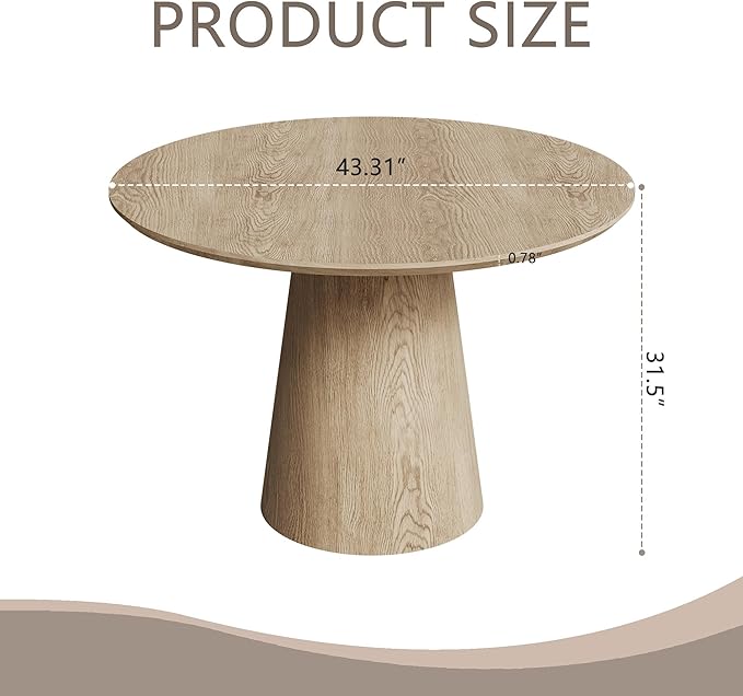 Dining Table Modern Farmhouse Kitchen TABLE TOP ONLY (Wood)