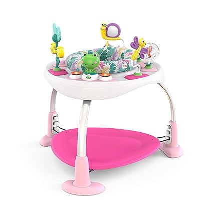 Bounce Bounce Baby 2-in-1 Activity Jumper & Table - Playful Palms