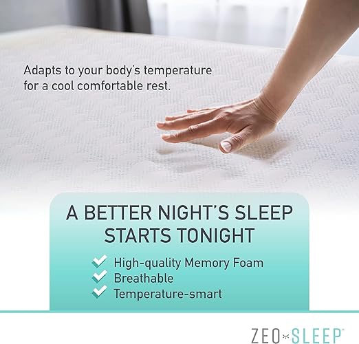 Firm to Extra Firm Mattress Topper Memory Foam with Cover, for Overweight & Back Pain Enhanced Support & Pressure Relief, Mattress Pad Bed Topper Full Size