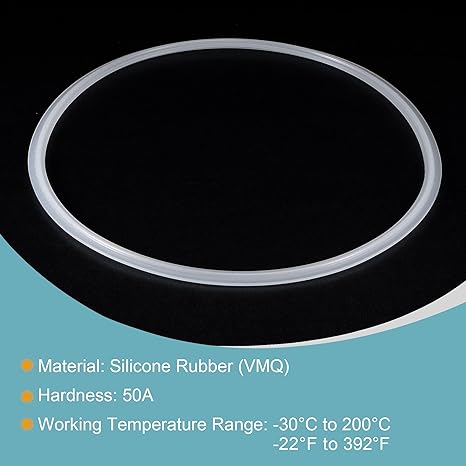 Silicone Rubber Gasket Industrial Flange O-Ring for  Clamp White