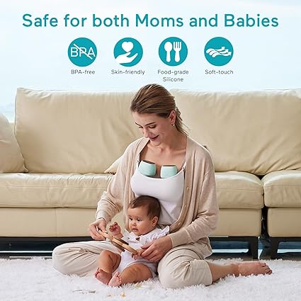Wearable Breast Pump Hands-Free, Electric Portable Breast Pump with 3 Modes & 9 Levels, Rechargeable & Smart Display, Memory Function, Flange, 2 Pack