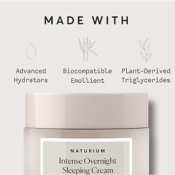 Intense Overnight Sleeping Cream, Hydrating & Anti-Aging Face Moisturizer