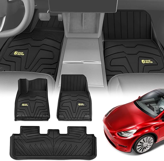 Custom Fit Car Floor Mats for Tesla Model Y 2025-2020 (5-Seat)
