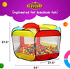Ball Pit Play Tent for Kids | Large Ball Pits for Toddlers, and Babies | Fill Playhouse with Plastic Balls Idea | Indoor & Outdoor Foldable Baby Tent (200 Balls Included)