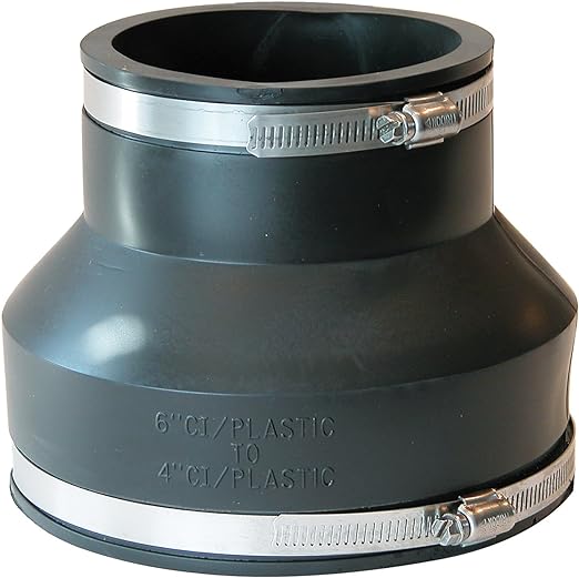 Flexible Pipe Coupling (Connects Cast Iron, PVC, Steel or Lead)