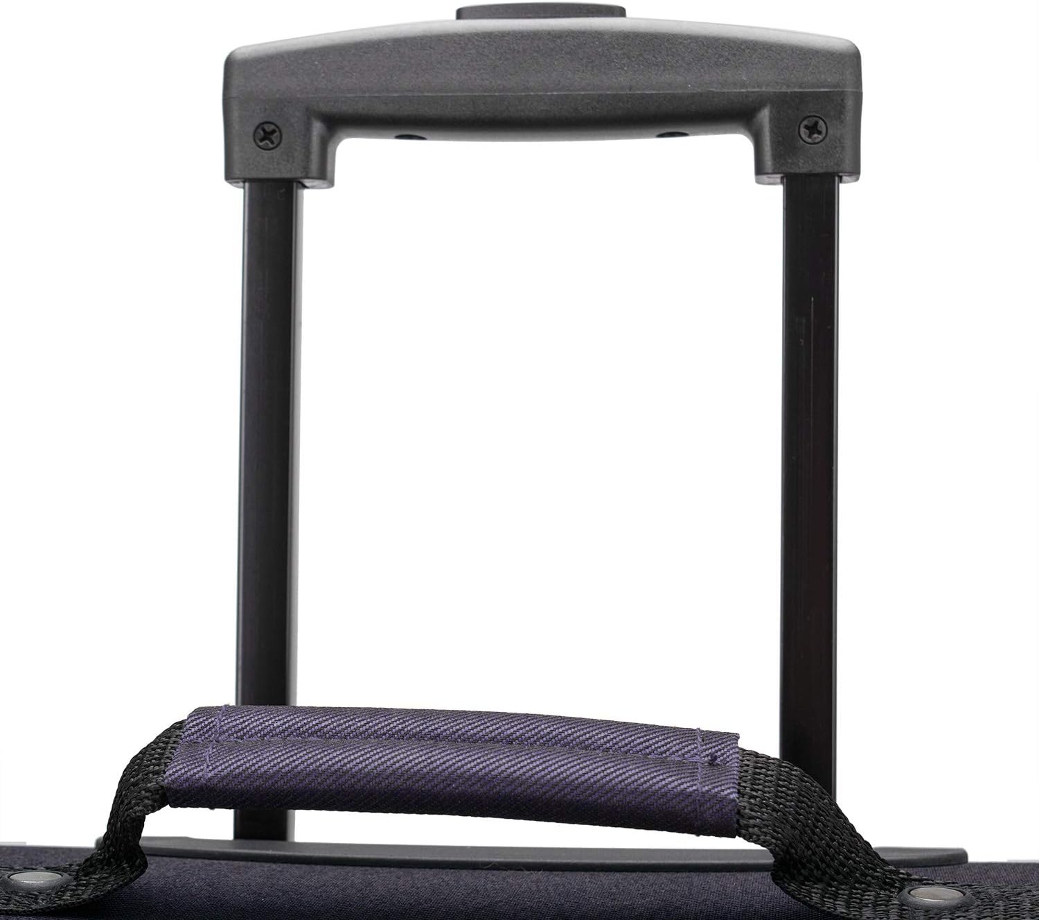 Aviron Bay Expandable Softside Luggage with Spinner Wheels, Purple, Carry-on