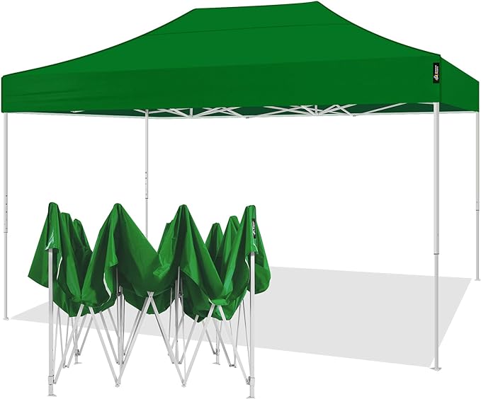 Pop up Tent Ez Instant Canopy Commercial Outdoor Party Canopy Shelter (Green)
