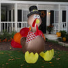 Thanksgiving Inflatable Turkey with Checkered Scarf Multi, final cut