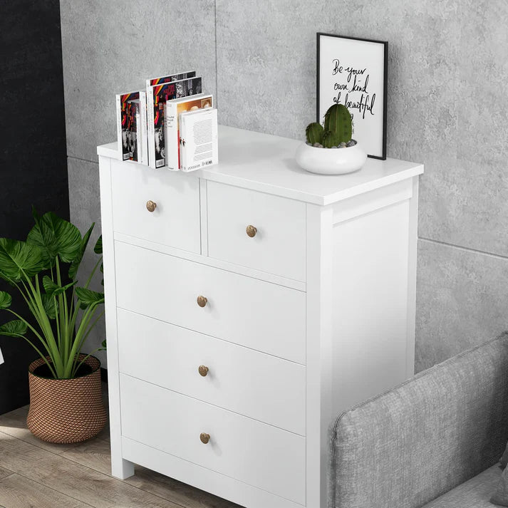5 Drawer Dresser with Deep Space