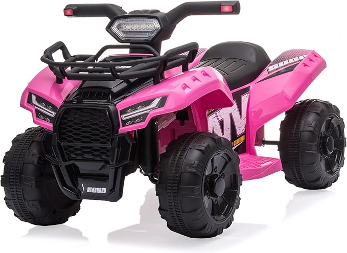 6V Electric Kids ATV Quad Ride-On Toy with MP3, USB, Lights