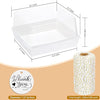 30 Pack Paper Charcuterie Boxes with Clear Secure Lids, White Disposable Food Containers Cookie Square Boxes with Windows for Strawberry Dessert, Cheese, Sandwich