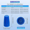 30PCS Waterproof Wire Electrical Connectors, Outdoor Seal Electrical Twist Nuts Caps Cable Terminal Connector for Landscape Light, Irrigation Valves, Wet Location Installation, Blue
