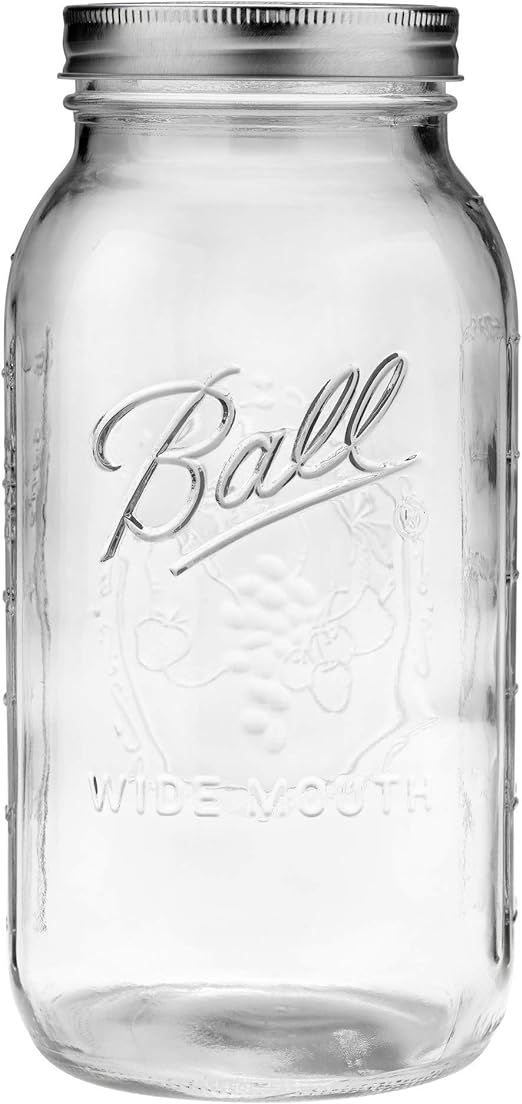 Ball 1 Wide Mouth Half Gallon Mason Jar