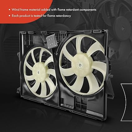 Engine Radiator Cooling Fan Assembly Compatible with Select Jeep Models - KL Series Cherokee