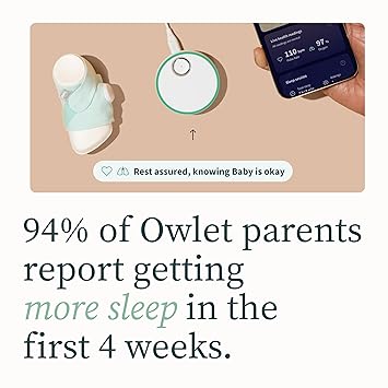 FDA-Cleared Smart Baby Monitor - Track Live Pulse (Heart) Rate, Oxygen in Infants - Receive Notifications