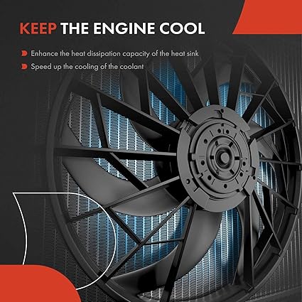 Engine Radiator Cooling Fan Assembly Compatible with Infiniti Nissan