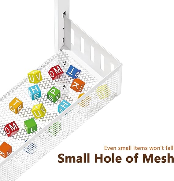 6-Tier Over The Door Pantry Organizer with Mesh Baskets, Adjustable & Stable Hanging Spice Rack