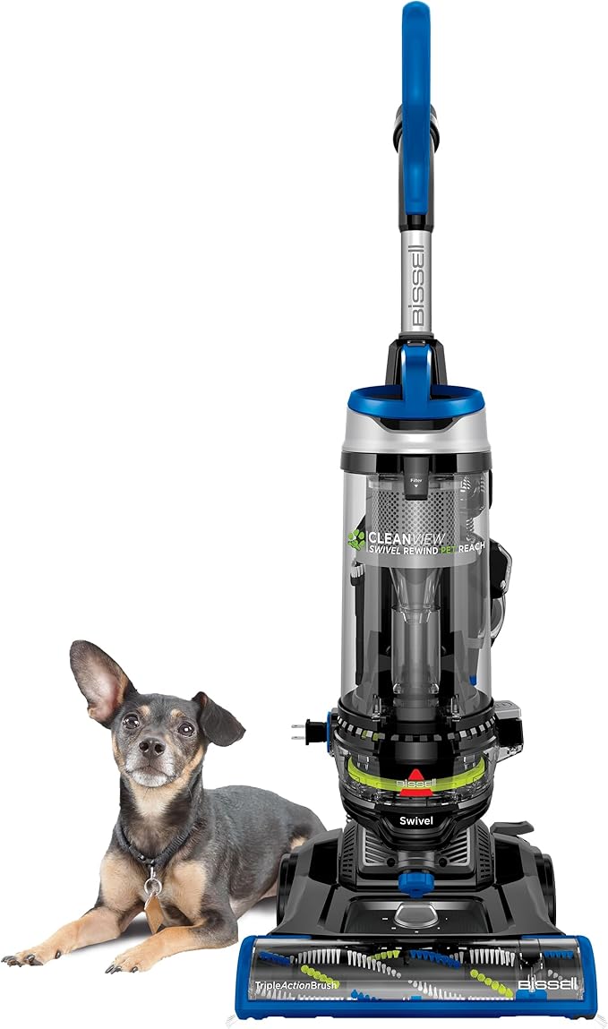 CleanView Swivel Rewind Pet Reach Vacuum Cleaner, with Quick Release Wand, Swivel Steering and Automatic Cord Rewind