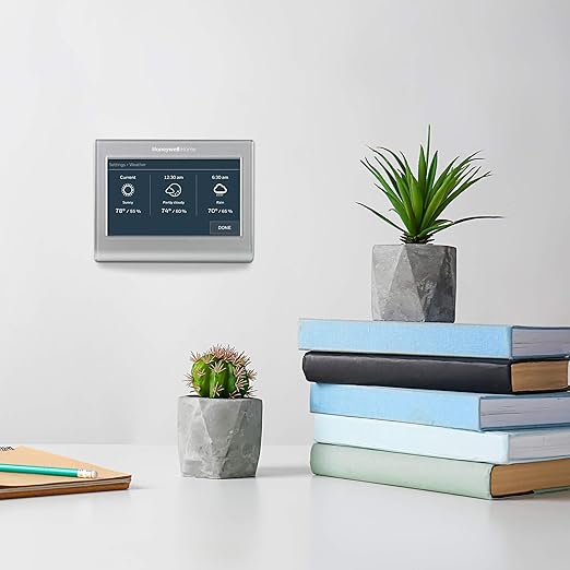 Wi-Fi Smart Color Thermostat, 7 Day Programmable, Touch Screen, Energy Star, Alexa Ready, Gray