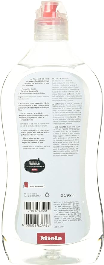 Miele Original Dishwasher Rinse Aid, Final cut